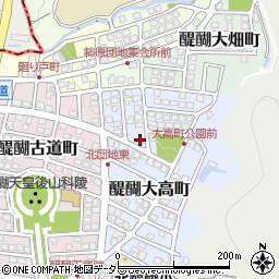 京都府京都市伏見区醍醐大高町7-8周辺の地図