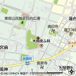 大岡町公民館周辺の地図