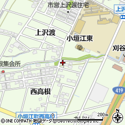 愛知県刈谷市小垣江町西高根159周辺の地図