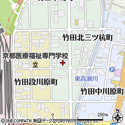 京都府京都市伏見区竹田北三ツ杭町18周辺の地図