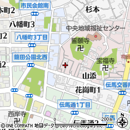 愛知県岡崎市梅園町山添27周辺の地図