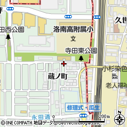 京都府向日市寺戸町蔵ノ町22-92周辺の地図