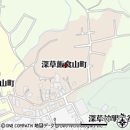 京都府京都市伏見区深草飯食山町周辺の地図
