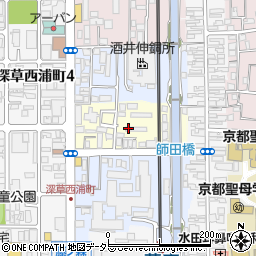 京都府京都市伏見区深草野田町周辺の地図