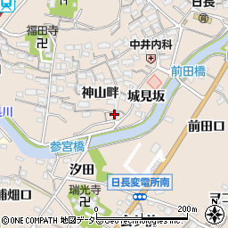 愛知県知多市日長神山畔107周辺の地図