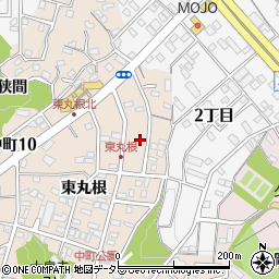 愛知県岡崎市中町東丸根188周辺の地図