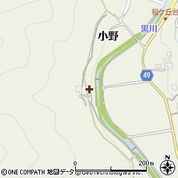 兵庫県三田市小野1218周辺の地図