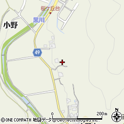 兵庫県三田市小野932周辺の地図