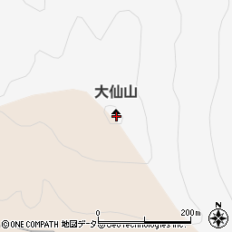 大仙山周辺の地図