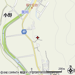 兵庫県三田市小野933周辺の地図