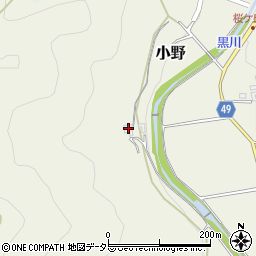 兵庫県三田市小野1217周辺の地図