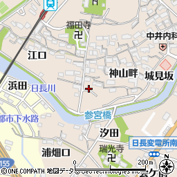 愛知県知多市日長神山畔81周辺の地図