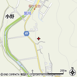 兵庫県三田市小野936周辺の地図