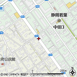 中田三丁目西 静岡市 バス停 の住所 地図 マピオン電話帳