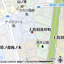 京都府京都市南区上鳥羽金仏町56周辺の地図