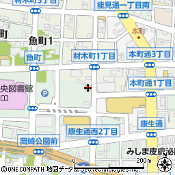 札幌かに本家岡崎店周辺の地図