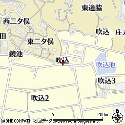 愛知県知多市岡田吹込周辺の地図