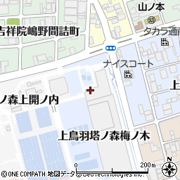 京都府京都市南区上鳥羽塔ノ森梅ノ木周辺の地図