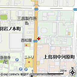 ローソン京都南インター店周辺の地図