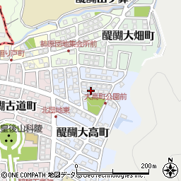 京都府京都市伏見区醍醐大高町9-10周辺の地図