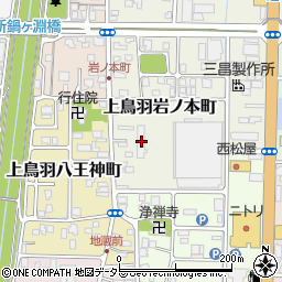 京都府京都市南区上鳥羽岩ノ本町335周辺の地図