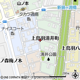 京都府京都市南区上鳥羽清井町257周辺の地図