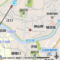 愛知県知多市日長神山畔85周辺の地図