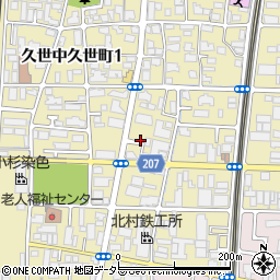 京都府京都市南区久世中久世町周辺の地図
