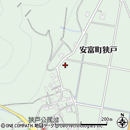 兵庫県姫路市安富町狭戸周辺の地図