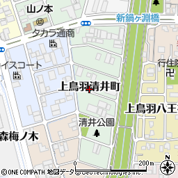 京都府京都市南区上鳥羽清井町255周辺の地図