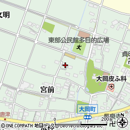 愛知県安城市大岡町源覚周辺の地図