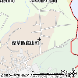 京都府京都市伏見区深草飯食山町24周辺の地図