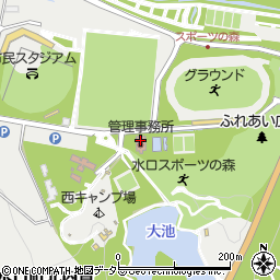 甲賀市立　水口スポーツの森・甲賀市民スタジアム周辺の地図