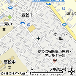 ローソン静岡登呂一丁目店周辺の地図