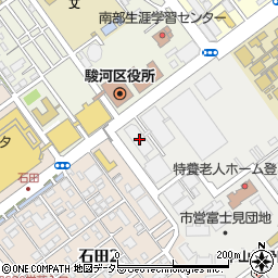 静岡新聞社　静岡ビジネスセンター周辺の地図