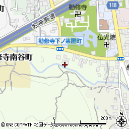 京都府京都市山科区勧修寺下ノ茶屋町周辺の地図