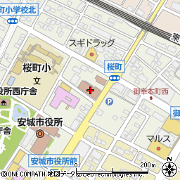 ゆうちょ銀行安城店周辺の地図