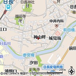 愛知県知多市日長神山畔64周辺の地図
