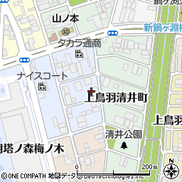 京都府京都市南区上鳥羽金仏町46周辺の地図