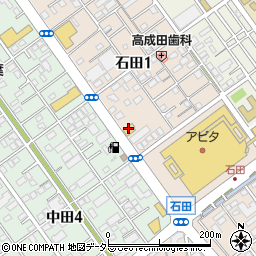 ガスト静岡石田店周辺の地図