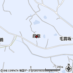 愛知県知多市佐布里葭原周辺の地図