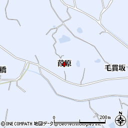 愛知県知多市佐布里（葭原）周辺の地図