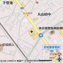 愛知トヨタＥＡＳＴ　安城中央店周辺の地図
