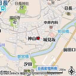 愛知県知多市日長神山畔61周辺の地図