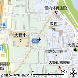 京都府京都市南区久世大藪町119周辺の地図