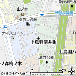 京都府京都市南区上鳥羽清井町256周辺の地図