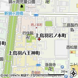 京都府京都市南区上鳥羽岩ノ本町363周辺の地図
