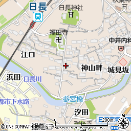 愛知県知多市日長神山畔79周辺の地図