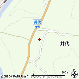 愛知県新城市井代中谷周辺の地図