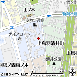 京都府京都市南区上鳥羽金仏町43周辺の地図